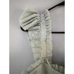 Blu Pepper NWD Sage Green Swiss Dot Tiered Smocked Midi Dress Size Large Photo 3