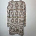 Hollister Long Open Cardigan Duster Neutral Geometric Aztec Pattern Size Small Photo 7