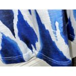 Chico's 4 US 20 Maxi Dress Cotton Slub Tank Blue White Tie dye Sleeveless Photo 10