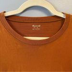 Madewell  Tee Burnt Amber (Orange-Brown) Short Sleeve Crew Neck Tee Sz S GUC Photo 1