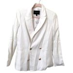 Banana Republic  Linen Blend White Blazer NWT Sz 2‎ Photo 0