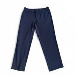 Loft Blue and White Striped Drawstring Pants Size Medium Photo 4