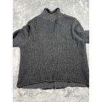 Habitat  Womens‎ Knit Button Front Gray Black Cardigan Jacket Small Photo 5