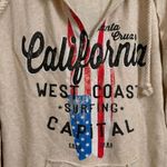 TechStyles Cream Ivory Boho Santa Cruz California Hoodie Sweater L NWT Size L Photo 2