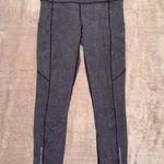 Lululemon  Women's‎ Speed Crop Mesh Leggings in Giant Herringbone Black Sz 6 Photo 0