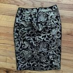 Forever 21 Sequin Embellished Vintage Y2K Geometric Party Cocktail Women's Zip Closure Midi Skirt M Photo 2