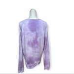 Sundry NEW Marine Layer Purple White Striped Double Knit Crew Neck Crop Top SZ Large M Photo 4