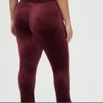 Torrid Red Wine Pull-On Relaxed Taper Velvet High-Rise Pants - Size 28 (5) Photo 1