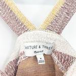 Madewell Texture & Thread Summer Boho Beach Striped Ruffled Tank Top Size M Photo 4