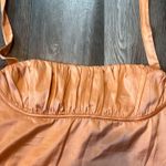 Hello Molly Define Luxury Satin Maxi Dress in Peach Photo 5