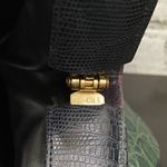 Vintage SHARIF Lizard Croc Leather Patchwork Convertible Clutch Shoulder Bag Photo 12