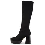 Circus by Sam Edelman  Size 7.5M Women's Simone Black Knit Platform Winter Boots Photo 3