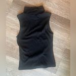 Forever 21  Black Ribbed Cropped Turtleneck Top Photo 2