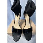 Marc Fisher  Smores Black Patent Leather Sexy Stiletto Heels Size 7.5M Photo 4