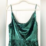 Black Halo NWT Lucy Sequin Dress Jellybean Green Photo 5