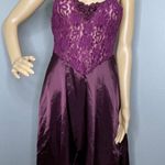 Wendy Ann Purple High Low Lace Top Nightgown Size Small Photo 0