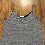 ALC Frank A.L.C. Dress Womens Small 100% Linen Midi Striped Black White Lined ALC USA Photo 2