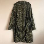 NWOT Textile Elizabeth & James Trench Coat Rain Leopard M Black Size M Photo 2