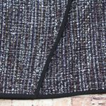 Calvin Klein | Stylish Tweed Overlap Front Pencil Skirt Black Size 14 Photo 2