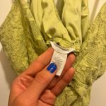 Tilly’s  Full Tilt Lace Cropped Tank Top Green Medium Size medium Good condition Green, lace, cropped, tank top, shirt, tie back Photo 3