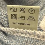 MFH Knit Women’s Sweater Geometric Pattern 100% Pima Cotton Blue & Cream Size XL Photo 4