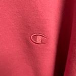 Champion  2XL Sweatshirt Pullover Athleisure Pink Raspberry Logo Crewneck Photo 3
