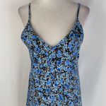 Topshop New Floral Print Tie Back V-Neck Romper Blue Multi Size 4 Photo 9