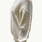 Counterparts Vintage Ivory Boho Sweater With Embroidered Floral Design Size S Photo 2