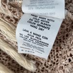 A’reve Cream Open Knit Crochet Cap Sleeve Dress Fringe Hem Embroidered Lace Sz S White Photo 10