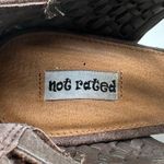 Not Rated NEW  Woven Strappy Heeled Sandals in Taupe Tan Size 9.5 Photo 5