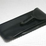Black Vinyl Eyeglasses Sunglasses Pouch Case with Belt Pocket Clip Photo 0