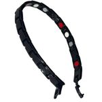 New Titanium Health Magnetic Bangle Therapy Bracelet Black Red Unisex Photo 1