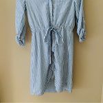 Lulus  Lifestyle Striped Long Sleeve Shirt Dress Blue/White Sz XS Photo 2