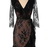 Francesca’s Collections Black Kaylee Lace Wrap Dress Size XXS NWT Photo 0