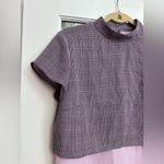 House Of Harlow 1960 x Revolve Purple Lilac Plaid Short Sleeve Dress Size S NWT Photo 1