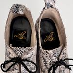 FREEBIRD by Steven Freebird ‘Sadie’ Beige Snakeskin Embossed Leather Heeled Oxfords, Size 8 Photo 7