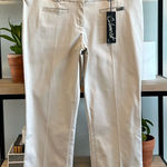 EXPRESS NWT  Columnist Low-Rise Beige Capri/Crop Dress Pant Trouser, 8 Photo 0