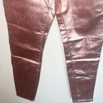 Ymi  Collection High Rise Non Distressed Metallic Rose Pink Skinny Jeans Photo 1