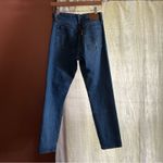 Levi's Levi’s Premium Wedgie High Rise Jeans Distressed Ripped Knee Dark Denim Size 28 Photo 2