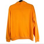 PINK - Victoria's Secret PINK Victoria’s Secret Orange Spellout Quarter Zip Sweatshirt Sz Medium Photo 2