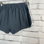 Adidas  Women’s Athletic Running Shorts Grey White Y2K Sports M Stretch Gymwear Photo 7