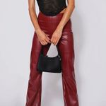 Tiger Mist PU Leather Flare Pants Photo 0