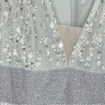 Mac Duggal  93784 Embellished V-Neck Column Ethereal Fairy Gown in Mint, Size 4 Photo 6