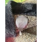 Lysse Cabin Faux Mink Long Coat Chevron Women’s Size Large/Extra large Pockets Photo 1