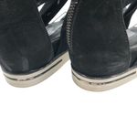 Eileen Fisher  Zanya Mesh Sandals Wedge Ankle Strap Open Toe Black 9.5 Photo 4