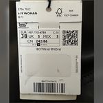 Mango Women's Block Heel Brown Leather Ankle Boots -Size 7.5 Photo 11