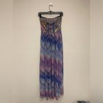 Ecote Ecoté Mermaid Purple Blue Embellished Maxi Dress Sequin Rhinestone Bodice Photo 6