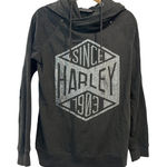 Harley Davidson Women's medium Harley-Davidson long sleeve gray pullover sweatshirt,‎ hoodie, Photo 0