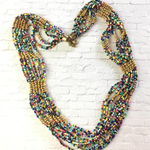 Vintage Seed Bead Statement Necklace Photo 0