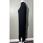 River Island  Dress High Neck Knit Midi Slit Size 8 Large Grunge Witchy Emo Goth﻿ Photo 6